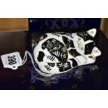 A BOXED ROYAL CROWN DERBY PAPERWEIGHT 'Misty Cat', no stopper