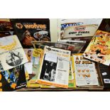 A QUANTITY OF WOLVERHAMPTON WANDERERS PROGRAMMES AND MEMORABILIA, majority are Wolves home