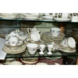 ROYAL WORCESTER 'JUNE GARLAND' PART DINNER/TEA WARES, to include tureen, hot water jug, various