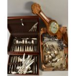 AN ARTHUR PRICE CANTEEN OF SILVER PLATED CUTLERY, twelve settings, together with a box of loose