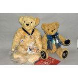 AN ALPHA FARNELL BY MERRYTHOUGHT GOLDEN PLUSH MOHAIR LIMITED EDITION 'SOVEREIGN' BEAR, limited