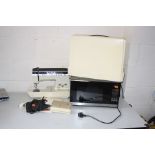 A MORRISONS MICROWAVE (PAT pass and working) and a Singer Touch-Tronic 2000 sewing machine with case