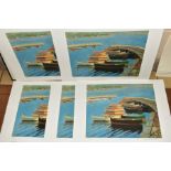 WINSTON CHURCHILL (BRITISH 1874-1965), 'A Study of Boats', limited edition prints from an edition of
