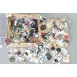 A BOX OF MAINLY BUTTONS, of varying designs, sizes and shapes etc