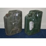 TWO MILITARY 20L JERRY CANS