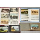 THREE ALBUMS OF APPROXIMATELY TWO HUNDRED AND SEVENTY FIVE POSTCARDS from Europe, The Near East