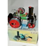 A BOXED MAMOD LIVE STEAM ROLLER, No.SR1A, appears complete with all accessories except fuel and in