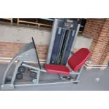 A BH HI POWER L050 SEATED LEG PRESS MACHINE angle adjustment, 135kgs load, length 206cm x width