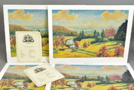 WINSTON CHURCHILL (1874-1965), 'VIEW FROM CHARTWELL', ten limited edition prints, numbered 318-322/