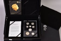 A ROYAL MINT COIN SET, a 2015 United Kingdom silver proof coin set, including the £2 pound coin, £