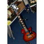 AN EPIPHONE LES PAUL STUDIO GUITAR in Cherry Sunburst with a rosewood finger board and trapezoidal