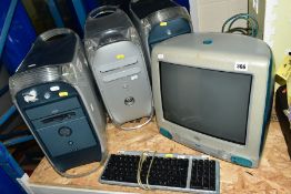 AN APPLE IMAC G3 BONDI BLUE CASE, Serial No.ZM8254427, with matching keyboard and power cable, a