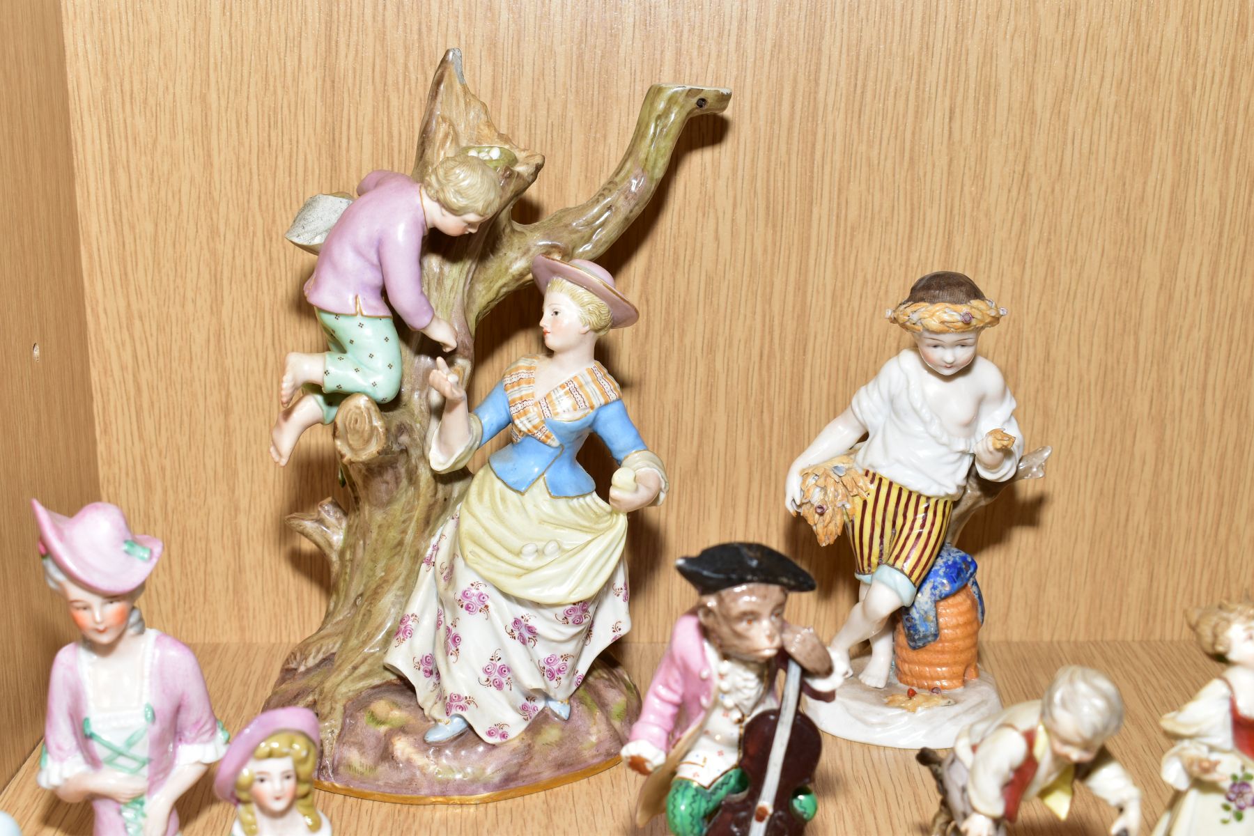 A GROUP OF 19TH AND 20TH CENTURY CONTINENTAL PORCELAIN FIGURINES, (s.d.), including a Berlin KPM - Image 6 of 24