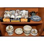 A GROUP OF ASSORTED CERAMICS, early 19th Century to late 20th Century, including Paragon Hamilton