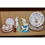 A COLLECTION OF ROYAL WORCESTER PORCELAIN, including two figures 'Sweet Dreams' and 'First Steps', a
