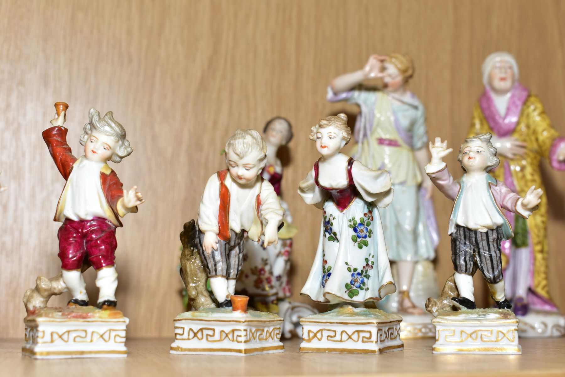 A GROUP OF 19TH AND 20TH CENTURY CONTINENTAL PORCELAIN FIGURINES, (s.d.), including a Berlin KPM - Image 9 of 24