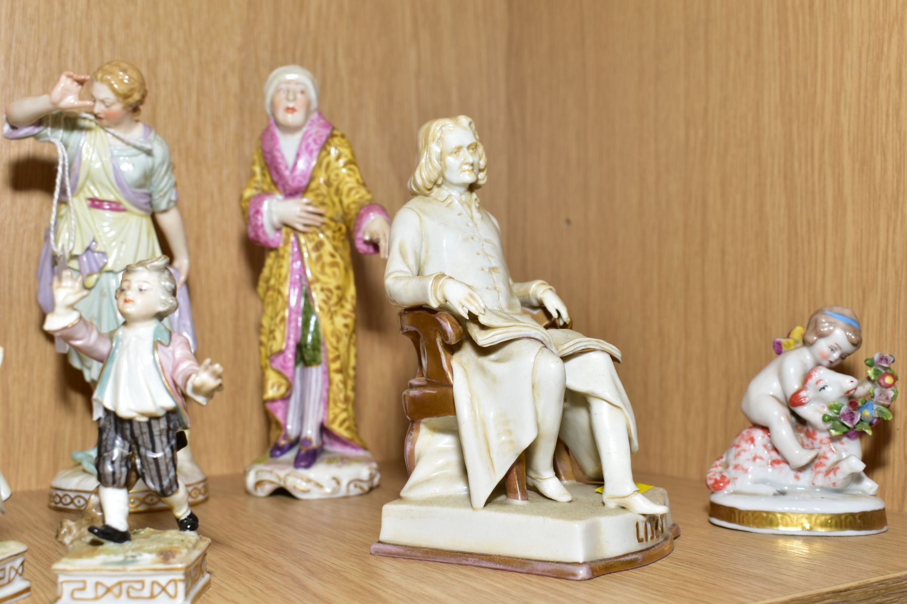 A GROUP OF 19TH AND 20TH CENTURY CONTINENTAL PORCELAIN FIGURINES, (s.d.), including a Berlin KPM - Image 10 of 24