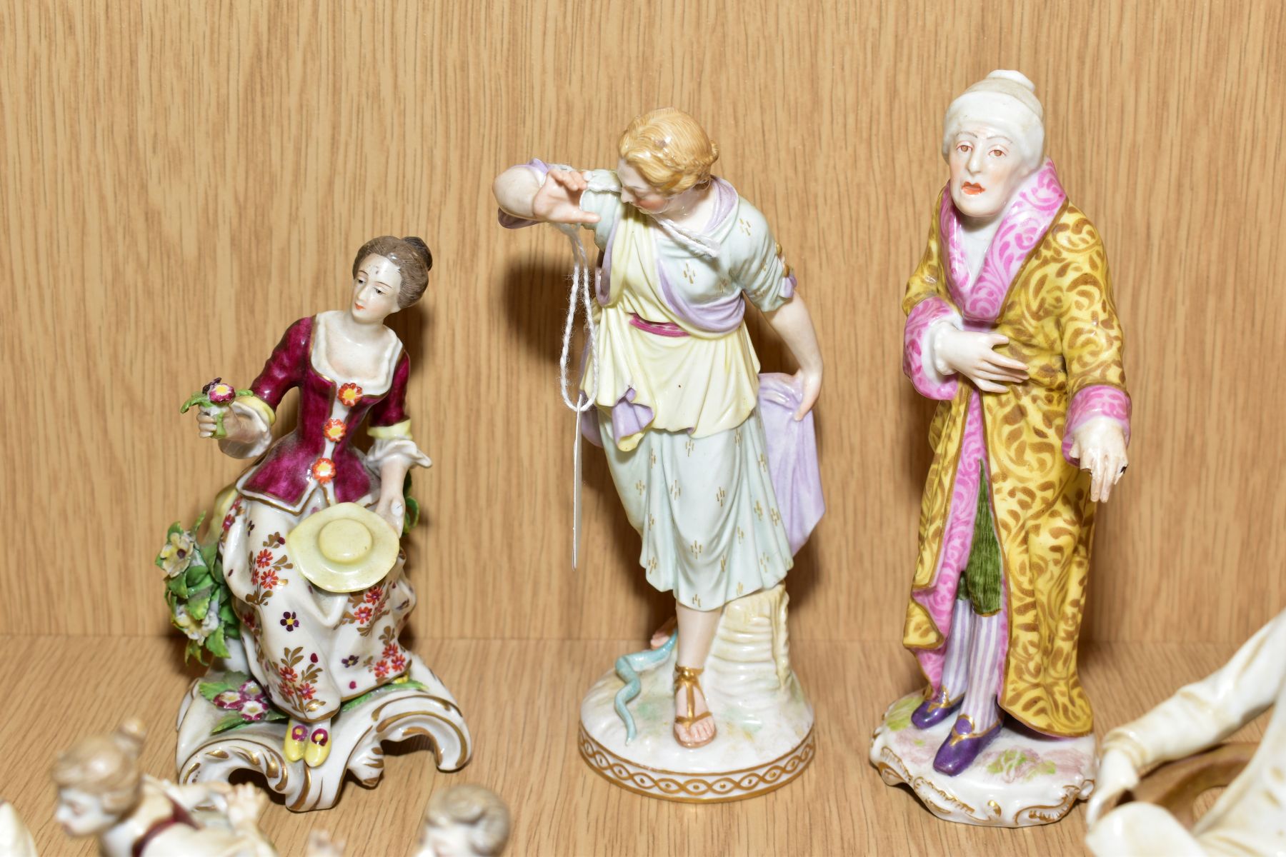A GROUP OF 19TH AND 20TH CENTURY CONTINENTAL PORCELAIN FIGURINES, (s.d.), including a Berlin KPM - Image 7 of 24