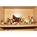 A GROUP OF BESWICK AND ROYAL DOULTON ANIMALS, some damaged pieces, comprising Royal Doulton Boxer '
