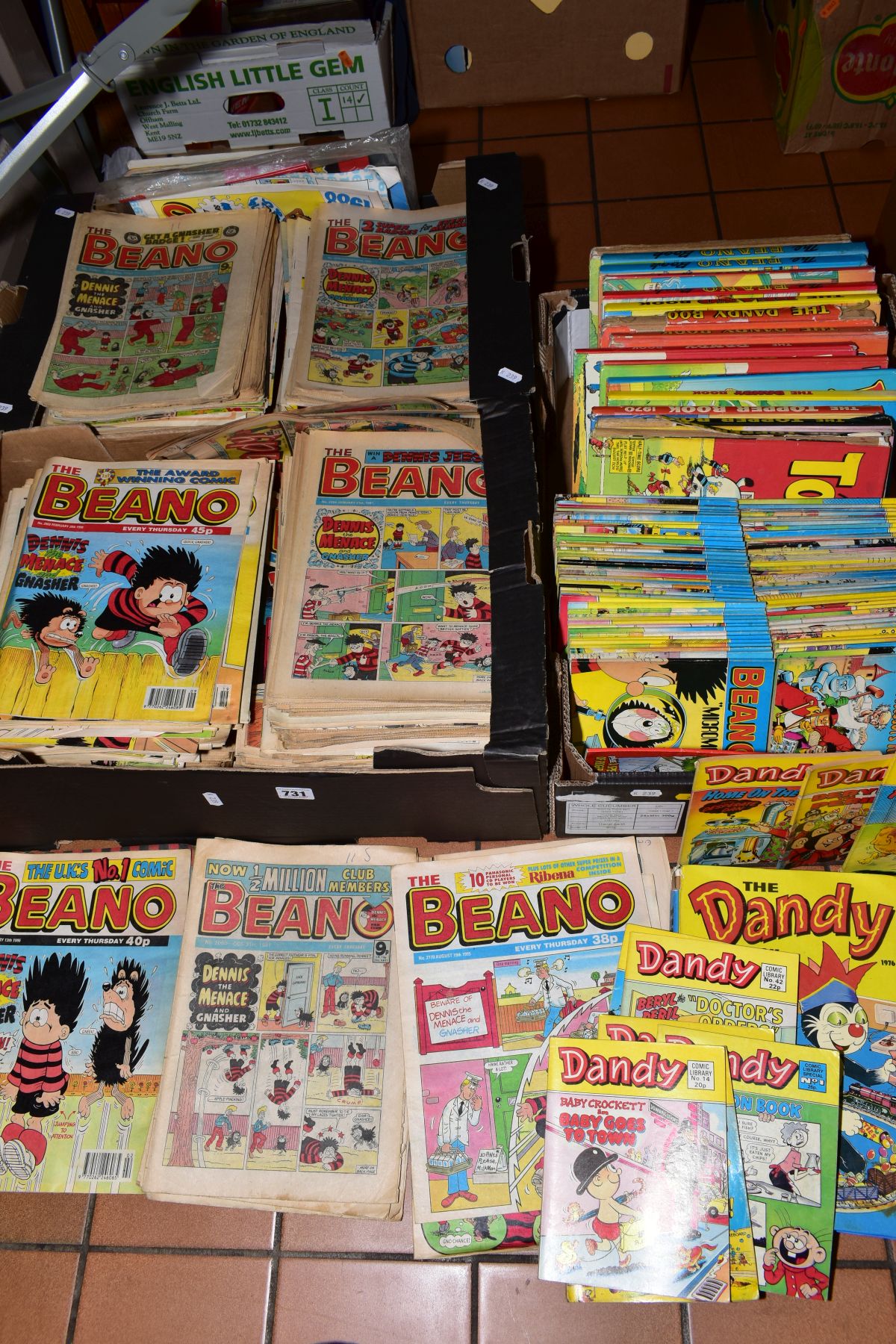 A COLLECTION OF THE BEANO COMICS, all date from 1980's and 1990's, condition ranges from good to