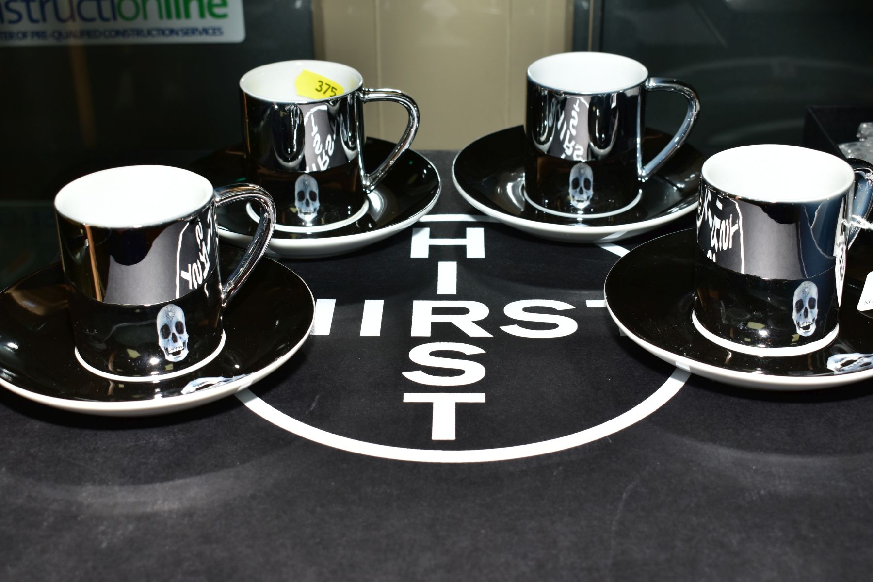 DAMIEN HIRST (BRITISH 1965) 'FOR THE LOVE OF GOD' a porcelain Espresso set of six cups and saucers - Image 8 of 8