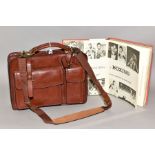 FLEISCHER AND ANDRE 'A PICTORAL HISTORY OF BOXING', with a 'James' leather shoulder bag