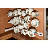 NINETEEN PIECES OF W H GOSS CRESTED CHINA, 'Great Matlow', 'Sherringham', 'Brighton', 'Maldon', '