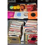 A TRAY CONTAINING APPROXIMATELY TWO HUNDRED 7'' SINGLES, including Jethro Tull, The Byrds, Stonewall