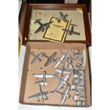 A COMPLETE SET OF THE R.A.F. MUSEUM 'THE GREAT FIGHTER AIRCRAFT OF WORLD WAR II', PEWTER MODEL