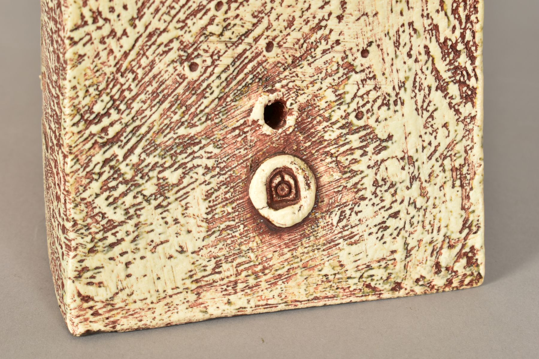 BLANDINE ANDERSON, a large stoneware sculpture of a bird atop of a rock with a nest and egg half way - Image 7 of 8