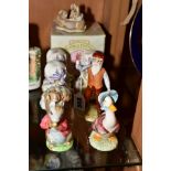 SEVEN BEATRIX POTTER FIGURES, comprising Royal Albert 'Mr McGregor' and 'Jemima Puddleduck', Beswick