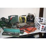 A QUANTITY OF VARIOUS DIY AND GARDEN TOOLS, to include a coppers ash vacuum cleaner (PAT pass),