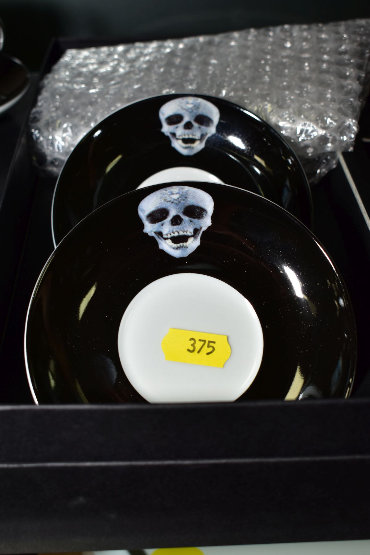 DAMIEN HIRST (BRITISH 1965) 'FOR THE LOVE OF GOD' a porcelain Espresso set of six cups and saucers - Image 3 of 8