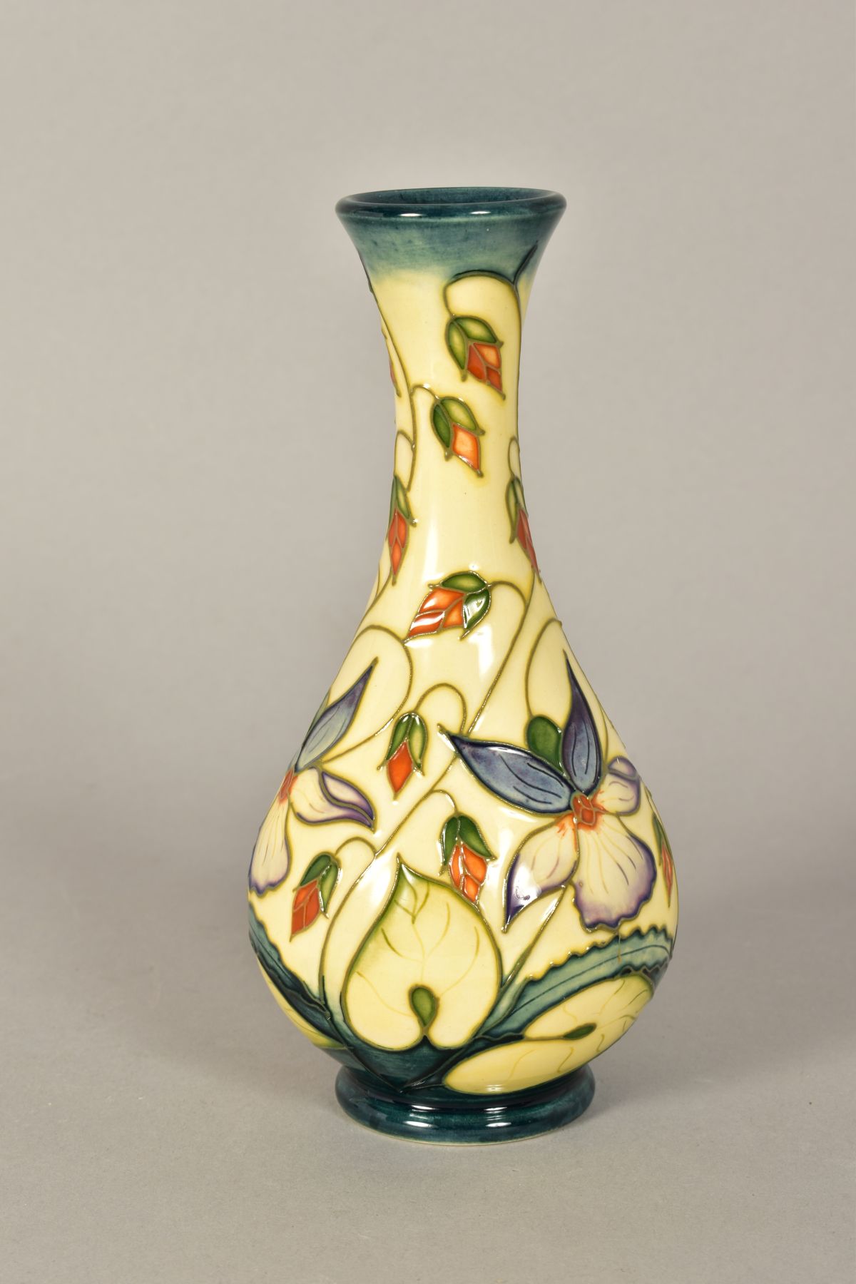 A MOORCROFT POTTERY BUD VASE, 'Sweet Thief' pattern, signed Rachel Bishop and No163, impressed - Image 2 of 8