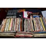 A FIBRE BOARD RECORD CASE CONTAINING APPROXIMATELY TWO HUNDRED AND FIFTY 7'' SINGLES, including
