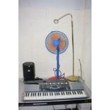 AN ALTIUS SPEAKER, (not tested), a Bontempi PM694 keyboard with stand, Yamaha SHS-10S keyboard,