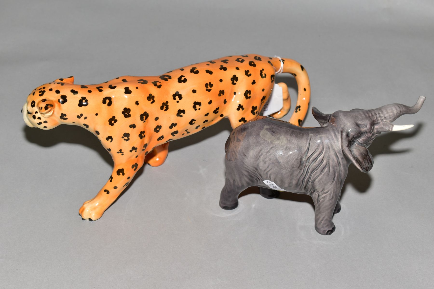 BESWICK LEOPARD IN PROWLING STANCE, length 31cm x height 12cm, gloss, model No.1082, with a - Image 6 of 8