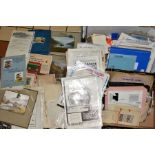 TWO BOXES OF EPHEMERA, MAINLY OF A COMMERCIAL AND ADVERTISING THEME, including many examples from