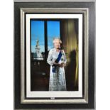 JOHN SWANNELL (BRITISH 1946) 'H.M.QUEEN ELIZABETH II 2012', a limited edition giclee print 4/60,
