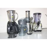 A SAGE BJE520UK JUICER, with attachment, a Kenwood SB300 smoothie maker and a Kenwood SB256 smoothie