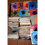 A TRAY CONTAINING OVER TWO HUNDR3ED 7'' SINGLES, including The Toys, The Trogg, Freddie and the