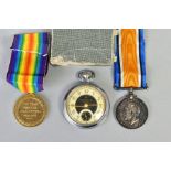 A SMALL BOX CONTAINING WWI BRITISH WAR AND VICTORY MEDALS NAMED TO 781870 CPL C.WRAY. ROYAL