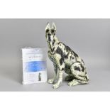 APRIL SHEPHERD (BRITISH CONTEMPORARY) 'ON GUARD', a limited edition cold cast porcelain sculpture of