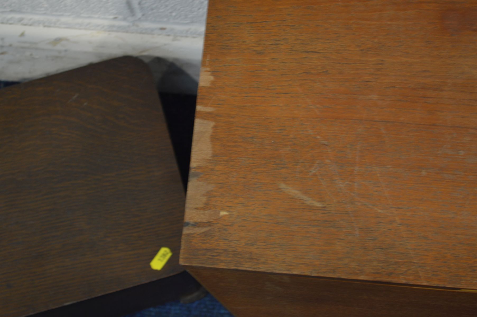 A MID 20TH CENTURY TEAK STEPPED WORK/SEWING BOX with two drawers (minor veneer damage) together with - Image 3 of 5