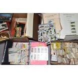 AN ALECTO STAFFORDSHIRE DOMESDAY SET IN SLIP CASE and two boxes of ephemera including postcards,