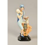 KEVIN FRANCIS CERAMICS LIMITED EDITION FIGURE, 'Clarice Cliff Art Deco Figure' No 189/250,