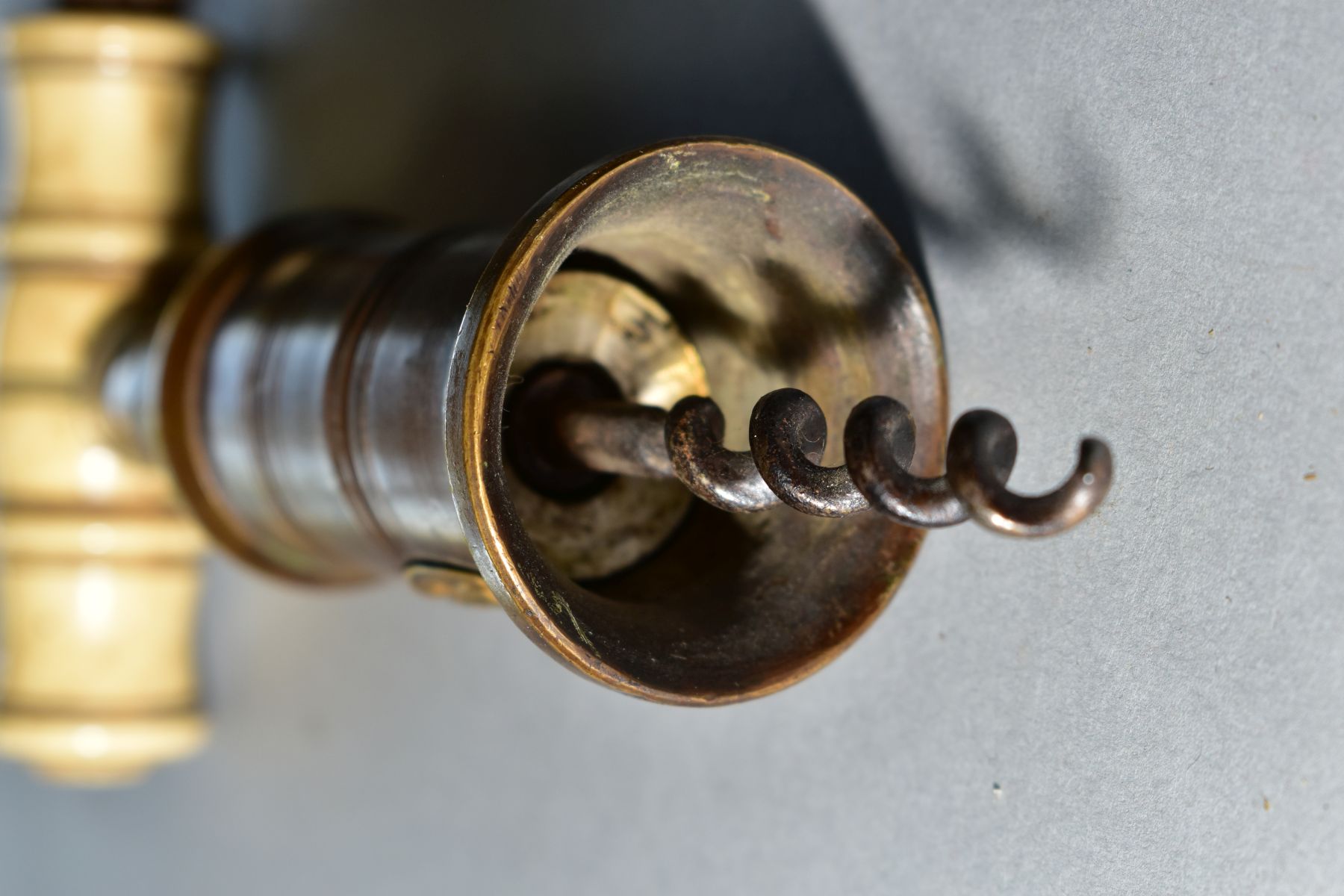 A BOX OF METALWARES ETC, to include Heeley & Sons automatic corkscrew with bone handle, brass - Image 6 of 10