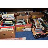 SEVEN BOXES OF BOOKS to include twenty one volumes of 'The History of Art' by Heron Books, box of