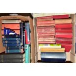 TWO BOXES OF TRAVEL AND TOPOGRAPHY BOOKS, including Baedeker travel guides, Murray travel guides and