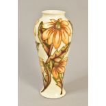 A MOORCROFT POTTERY COLLECTORS CLUB VASE, in Rudbeckia pattern, impressed backstamp, painted MCC